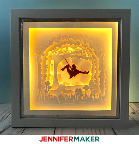 Shadow Box Paper Art Template to Customize! - Jennifer Maker | Paper