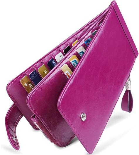Huztencor Wallet For Women Rfid Blocking Leather Credit