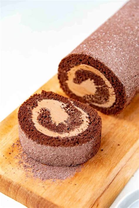 Chocolate Swiss Roll Recipe The Flavor Bender