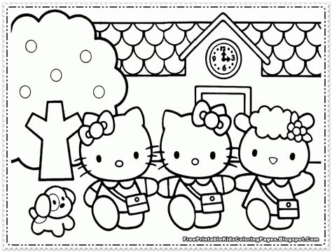 Hello Kitty Coloring Pages Pdf Coloring Home