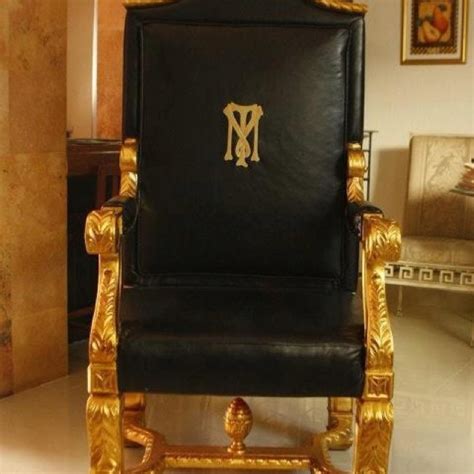 Tony Montanas Chair From Scarface Scarface Scarface Movie Tony