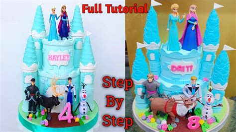 How To Make Castle Cake Frozen Princess Castle Theme Cake How To