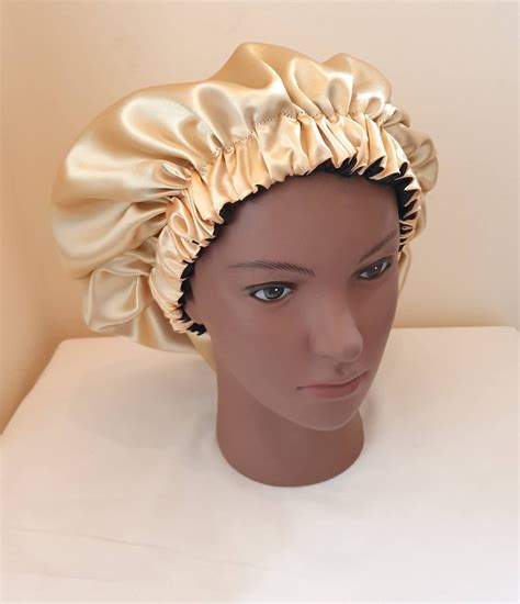 Silk Satin Bonnet Reversible Sleep Hat For Braided Hair Big Etsy