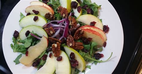 Apple Pecan Arugula Salad And Lemon Maple Dressing Key Lime Coconut