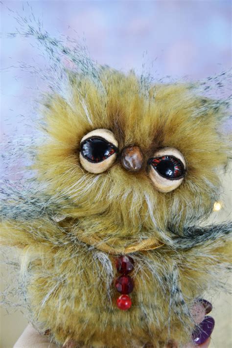Owl Funny Owl Northern Owl Teddy Owl Artist Teddy Plush Etsy