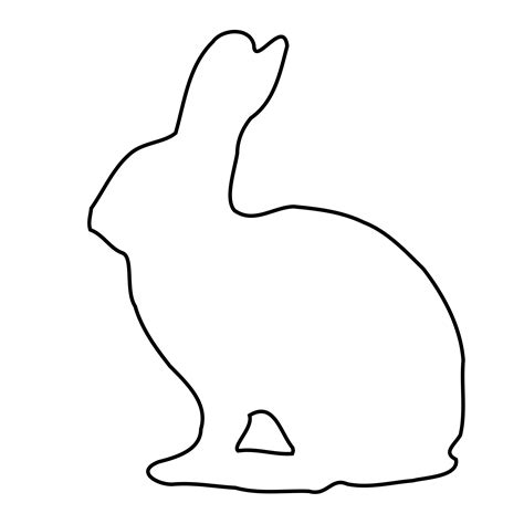 Bunny Outline Clipart Free Download On Clipartmag