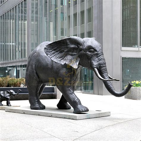 Outdoor Decor Animal Sculpture Metal Art Casting Bronze Elephant Statue