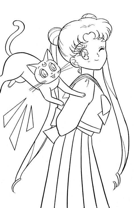 Dibujo Para Colorear Marinero Luna Dibujos De Sailor Moon Para Sexiz Pix