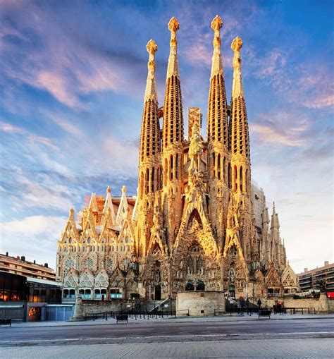 Barcelona Spain Feb 10 View Of The Sagrada Familia A Large