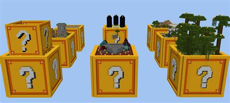 Giant Lucky Block Skyblock By Pixelusion Minecraft Marketplace Map