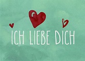 Ich liebe Dich - Postkarte DIN A6 | Liebe | Kartenemma