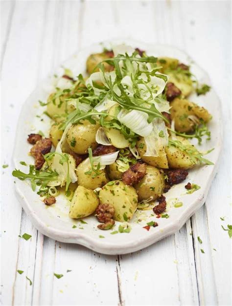Try Our Easy To Follow Jamie S Crispy Sausage Potato Salad Recipe