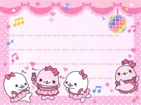 Mamegoma Disco Kawaii Memo Scan Printable Printable Scrapbook