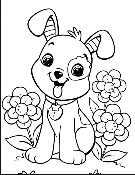 Cute Puppy Coloring Pages Cute Puppies Jumping Coloring Page With