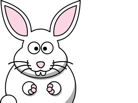 Rabbit Bunny White Clip Art At Clker Com Vector Clip Art Online