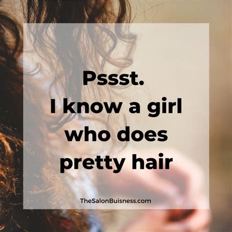 a catchy quote referencing a hairstylist creating beautiful hair brunette background hair