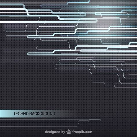 Techno Background Vector Free Download