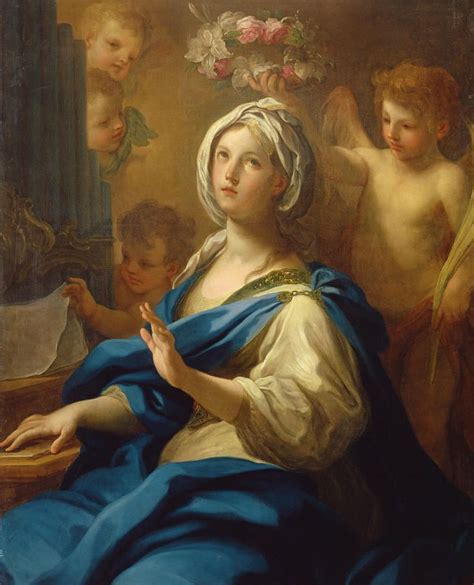 Saint Cecilia By Sebastiano Conca Sacred Art Religious Art Painting