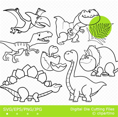 Dinosaur outline SVG dino svg Cut file cricut design Cute | Etsy