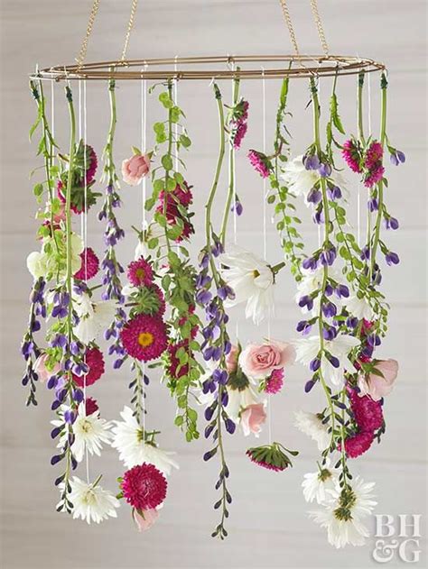 This Diy Chandelier Is The Prettiest Way To Use Fresh Flowers Diy