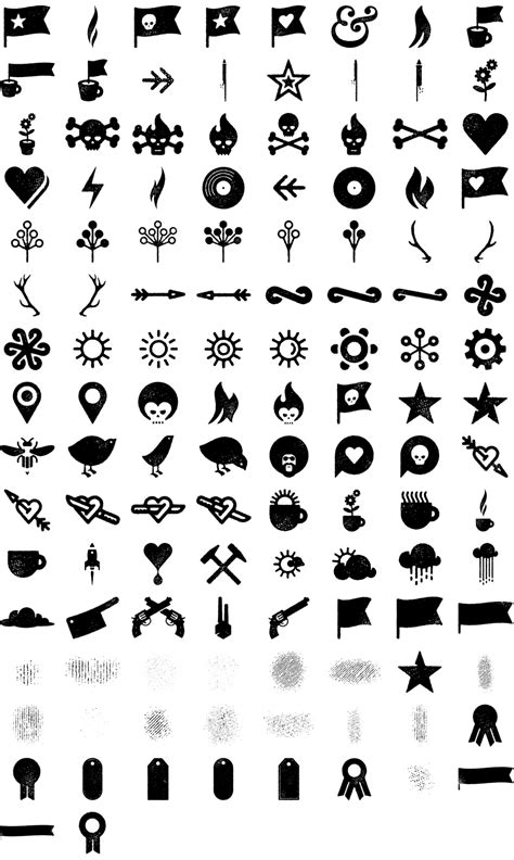 Dingbat Font Specimen Small Tattoos For Guys Small Symbol Tattoos