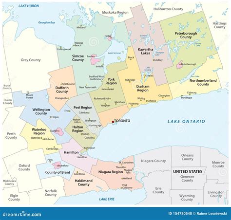 Ontario Canada Map With Cities