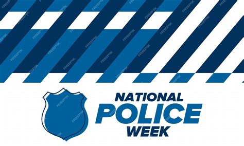 Premium Vector National Police Week In United States Police Hero