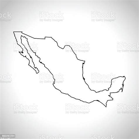 Mexico Map Stock Illustration Download Image Now Black And White