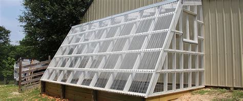 Greenhouse Built Of Tuftex Polycarb Polycarbonate Clear Panels