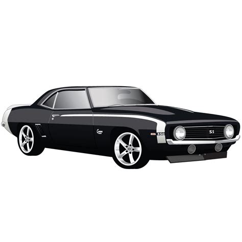 Muscle Car Chevrolet Camaro Ss Vector Icons Free Download In Svg Png