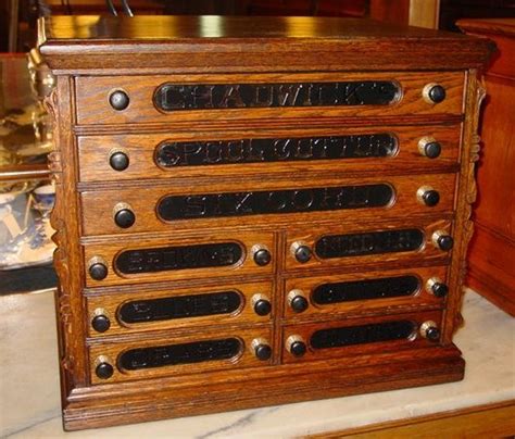 This sewing kit comes with a multitude of assorted colors, as each of them is estimated to be around 1000 yards long. 9 drawer oak CHADWICK'S spool thread cabinet | Vintage ...