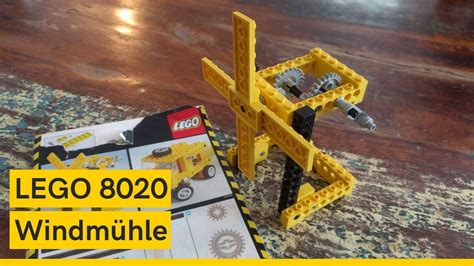 Lego Windmühle Technic Universalbaukasten 8020 Von 1984 Youtube