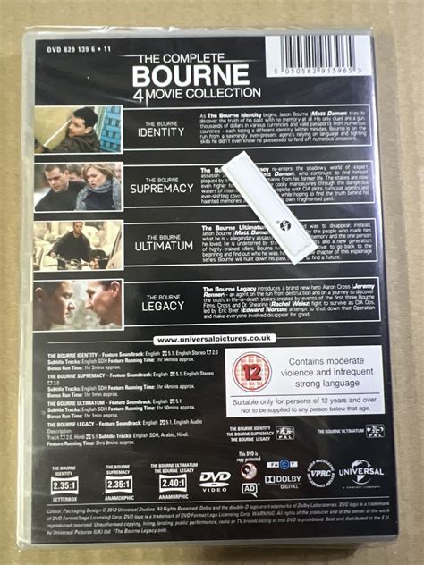 The Complete Bourne [dvd] 4 Movie Collection • Matt Damon • Brand New And Sealed Ebay