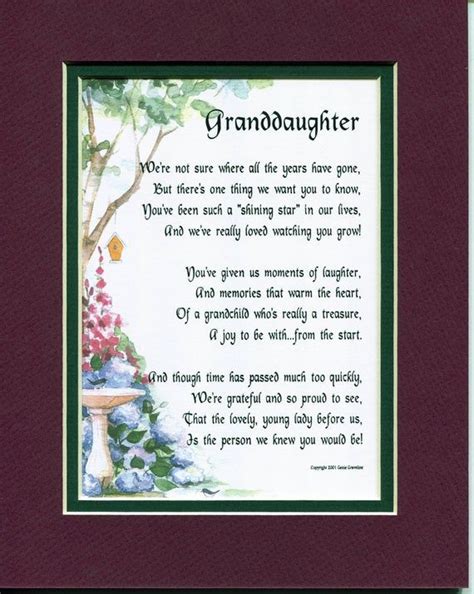 Granddaughter Poem Granddaughter T T For Granddaughter