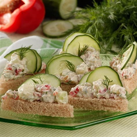 Cucumber Tea Sandwiches Recipe How To Make It Taste Of Home