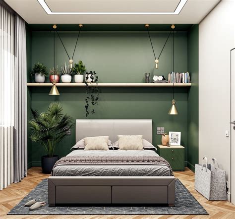 Get 9 Pictures About Olive Green Accent Wall Bedroom