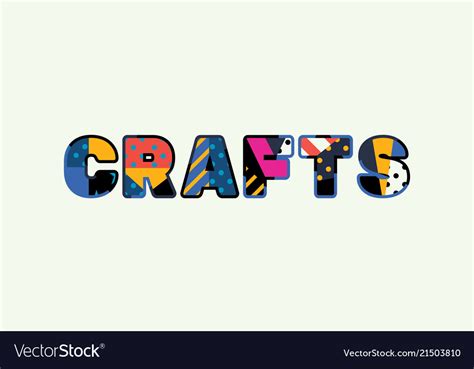 Crafts Concept Word Art Royalty Free Vector Image