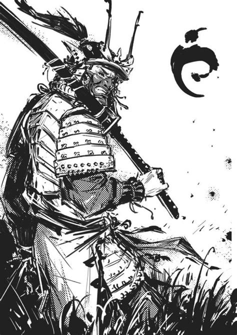 pin by cj tlt on illustrations samurai art samurai drawing samurai artwork