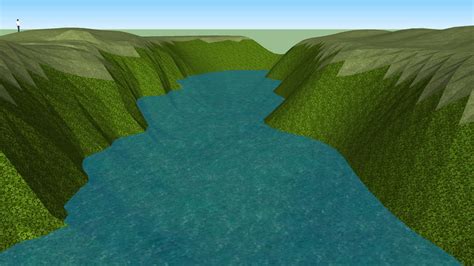 River And Terrain 3d Warehouse