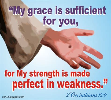 my grace is sufficient okay gesture grace strength bible sufficient inspiration biblia