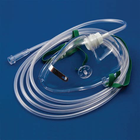 Oxygen Mask Medium Concentration Adult With Tube Ems Products Normed
