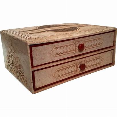 Jewelry Drawer Box Paper Embossed Cardboard Faux