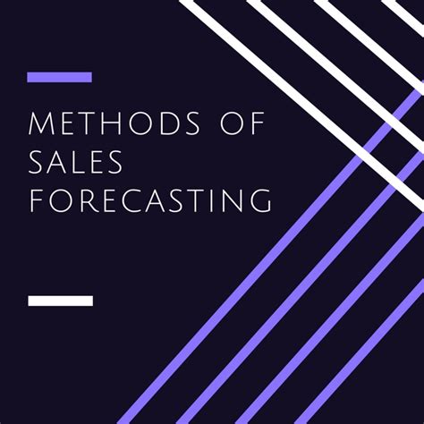 How to use forecasting methods. Methods of Sales Forecasting | ToughNickel