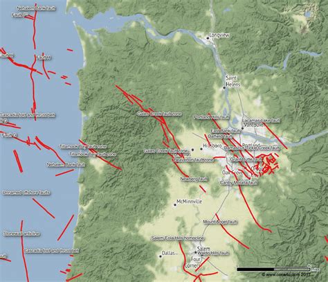 27 Oregon Fault Lines Map Maps Database Source