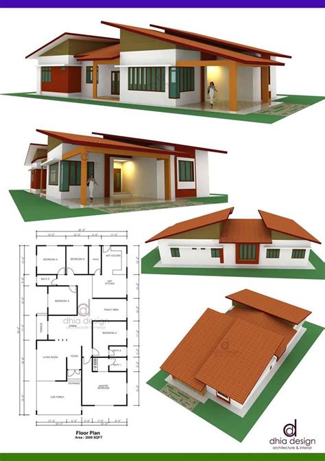 See more ideas about pelan rumah, reka bentuk rumah kecil, dapur moden. Image result for rumah banglo setingkat simple | Three ...