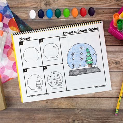 Cool Winter Directed Drawings For Kids To Draw On Inside Days