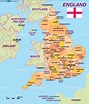 Map of England, politically (United Kingdom) - Map in the Atlas of the ...