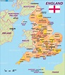 Map of England, politically (United Kingdom) - Map in the Atlas of the ...