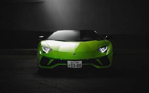 Green Lamborghini Aventador S Roadster 4k Hd Cars 4k Wallpapers