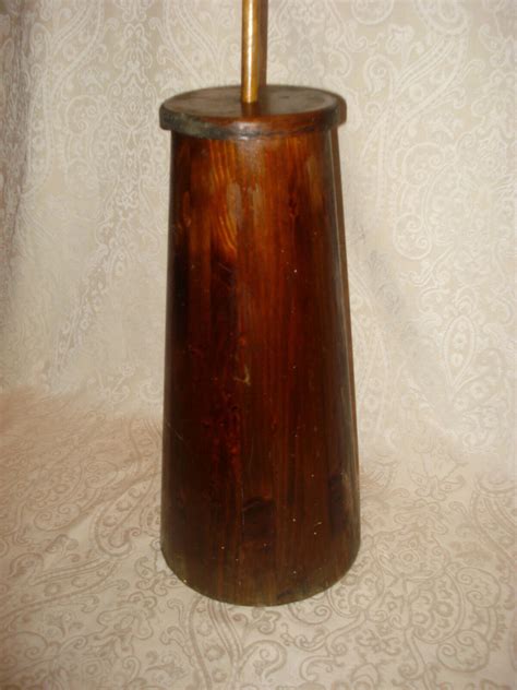 Vintage Primitive Country Wood Butter Churn Tall W Lid Dasher Ebay